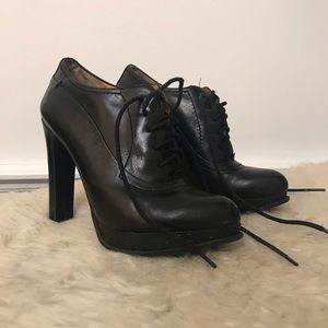 Nine West Laced Leather Booties